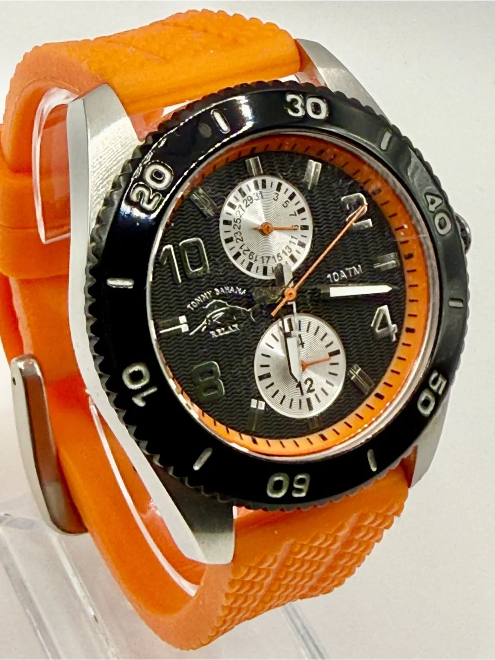 Tommy Bahama Relax Dual-Time Watch – Orange Strap – RLX1092